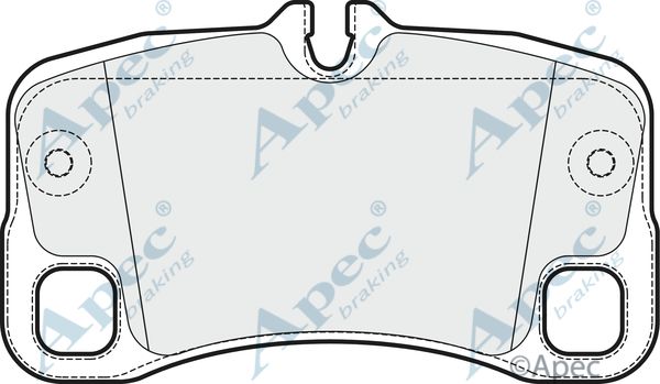 APEC BRAKING Комплект тормозных колодок, дисковый тормоз PAD1679